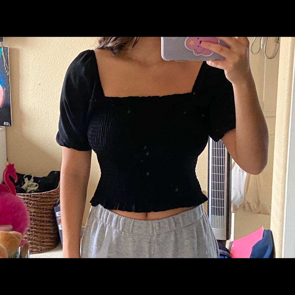 Black Nordstrom Leith Top